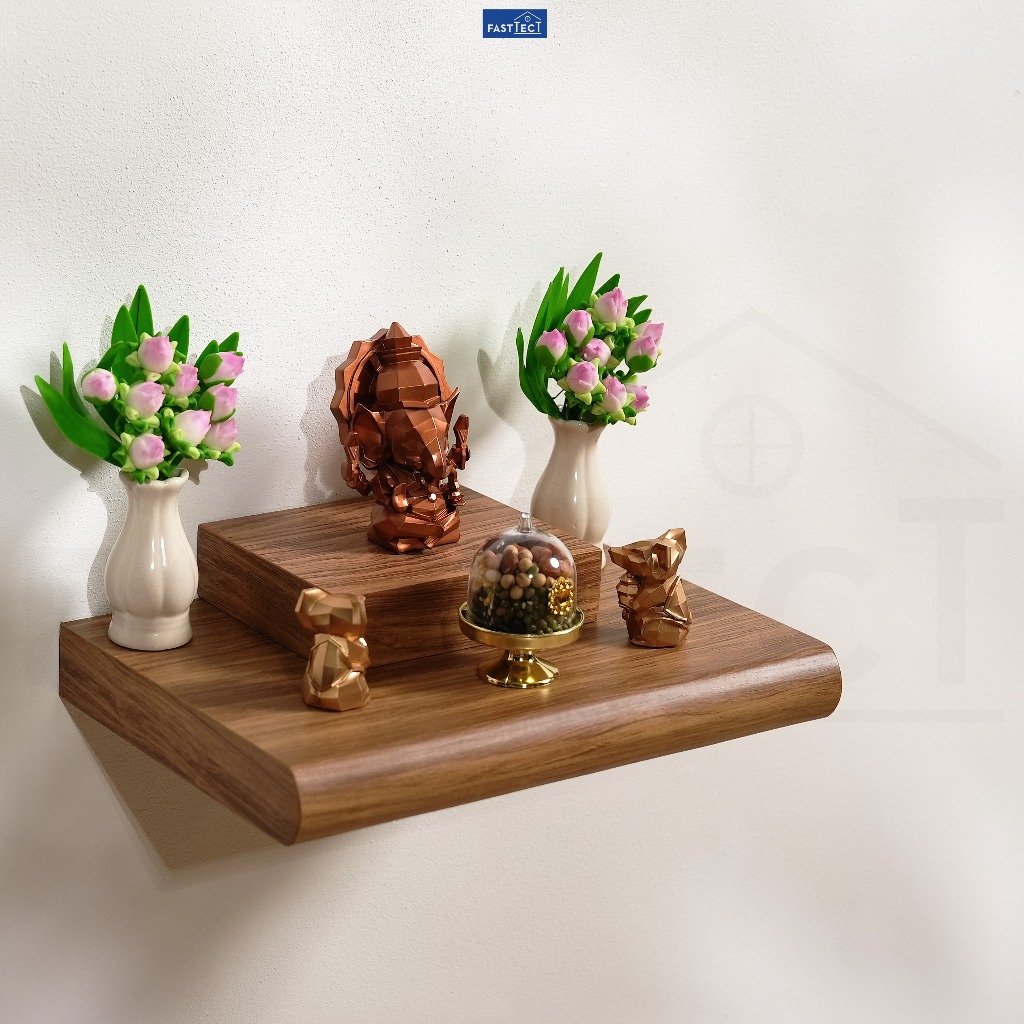 FASTTECT หิ้งพระติดผนัง มินิมอล หน้ามนขอบบาง ขนาด 20 x 30 ซม. - มูง่ายๆ แบบมินิมอล - รูปที่ 4