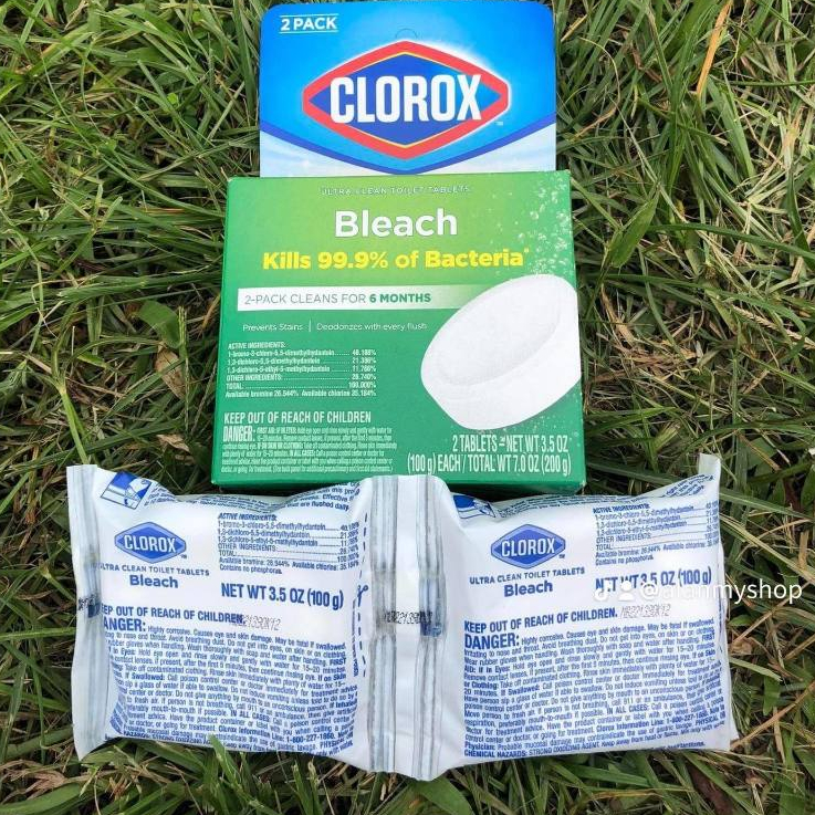 สินค้าพร้อมส่งคะ(ได้2ก้อน) ผลิตภัณฑ์ทำความสะอาดชักโครกชนิดก้อน Clorox bleach ultra clean toilet