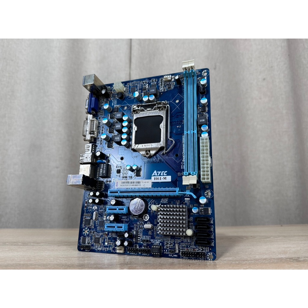 เมนบอร์ด(mainboard) ATEC H61-M (socket1155) 1 MONTH WARANTY