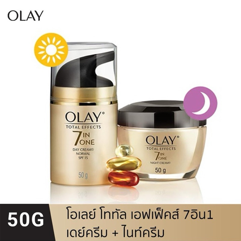 Olay Total Effects Normal Cream SPF 15 50g Free Olay Total Effects Night Cream 50g Olay P&G