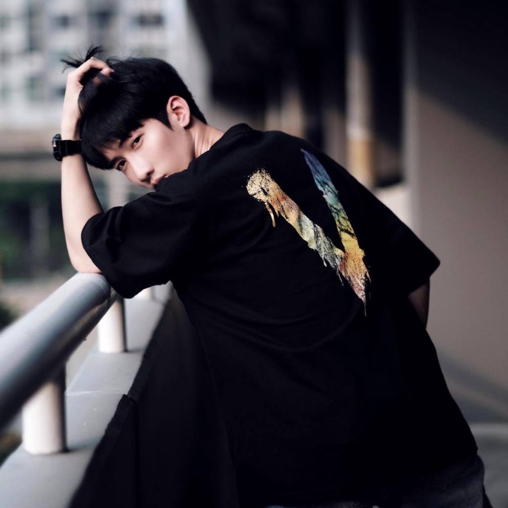 VILLAIN เสื้อ Oversize "Villain Splash" [รุ่นยอดฮิต สกรีนหน้า-หลัง ทรงสวย Cotton100% ผ้านุ่ม ใส่สบาย]
