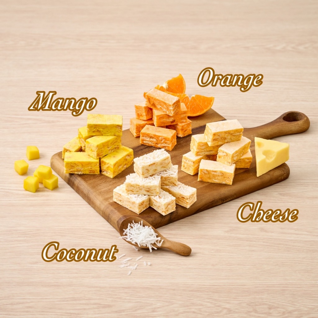 (เจ้าดังในตต.) Dewwii ขนมนูกัต ขนมตังเมไต้หวัน **รวมรสชาติขายดี**