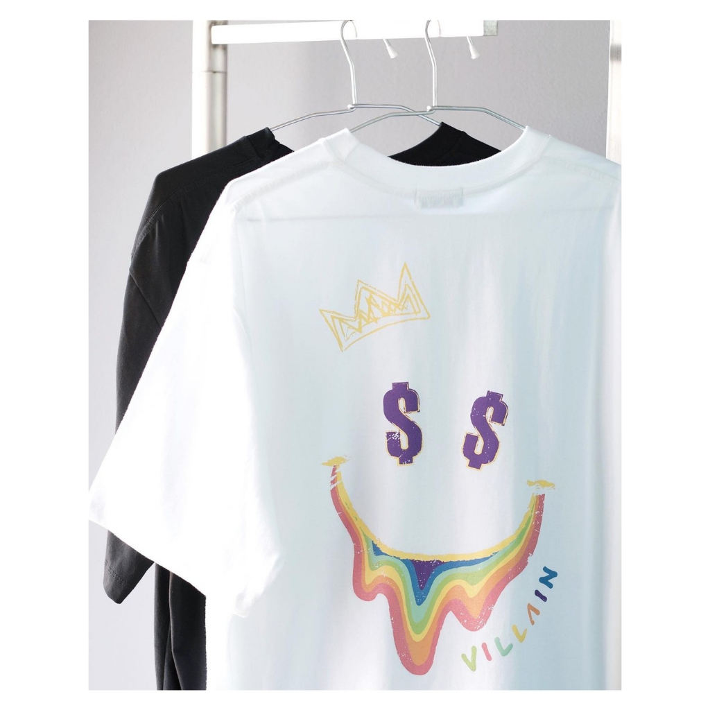 VILLAIN เสื้อ Oversize "Villain Money" [เสื้อโอเวอร์ไซส์ ผ้านุ่ม ใส่สบาย ผ้าCotton100%]