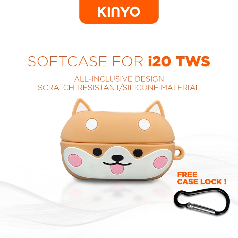 KINYO I20 shiba case เคสหูฟังบลูทูธ เคสหูฟังไร้สายน่ารักๆ