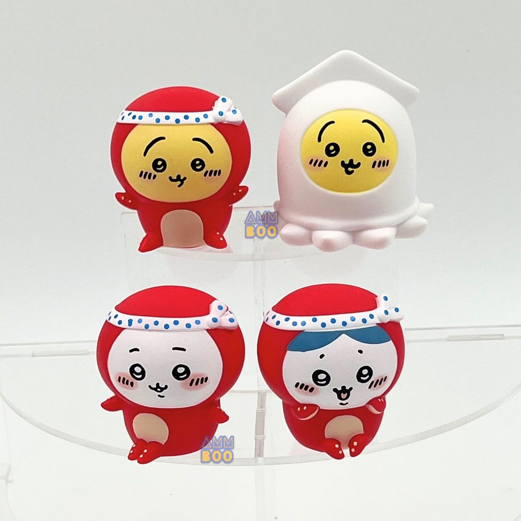 [เลือกแบบได้] ฟิกเกอร์ตุ๊กตาไวนิล จิคาวะ 2 ชุดปลาหมึก (Chiikawa Soft Vinyl Figure 2) สินค้าพร้อมส่ง