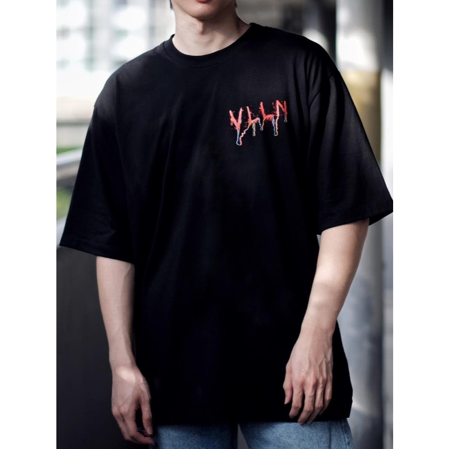 VILLAIN เสื้อ Oversize "Villain Neon" [เสื้อโอเวอร์ไซส์ ผ้านุ่ม ใส่สบาย ผ้าCotton100%]