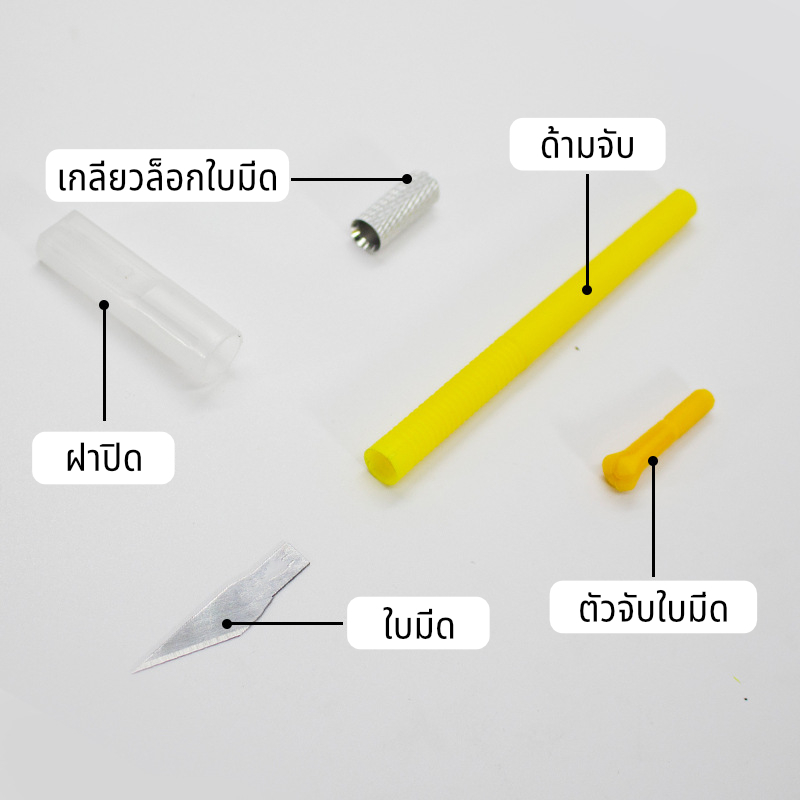 🔪พร้อมส่ง✍️ Funtory ปากกาคัตเตอร์ Art Knife ชุดคัตเตอร์ พร้อมใบมีด 12 ชิ้น แผ่นรองตัด Cutting Mat - รูปที่ 2