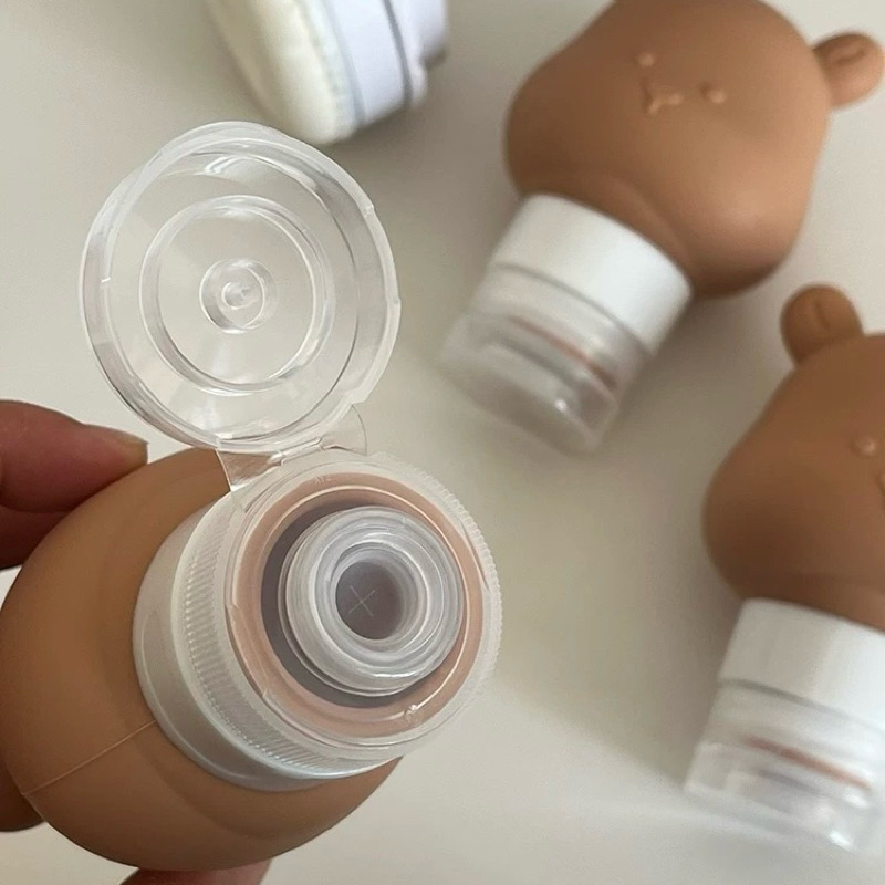 พร้อมส่ง🌈 ขวดแบ่งครีม Travel bottles น้องหมี Little Bear ขวดหมี หลอดบีบครีม ขวดพกพา ขวดซิลิโคน ไปเที่ยว พกพกง่าย 12006