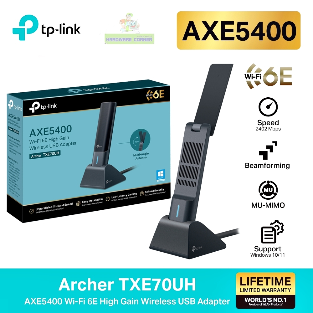 ⚡️ยูเอสบีไวไฟแรงๆ⚡️TP-LINK (Archer TXE70UH) AXE5400 Wi-Fi 6E High Gain Wireless USB Adapter