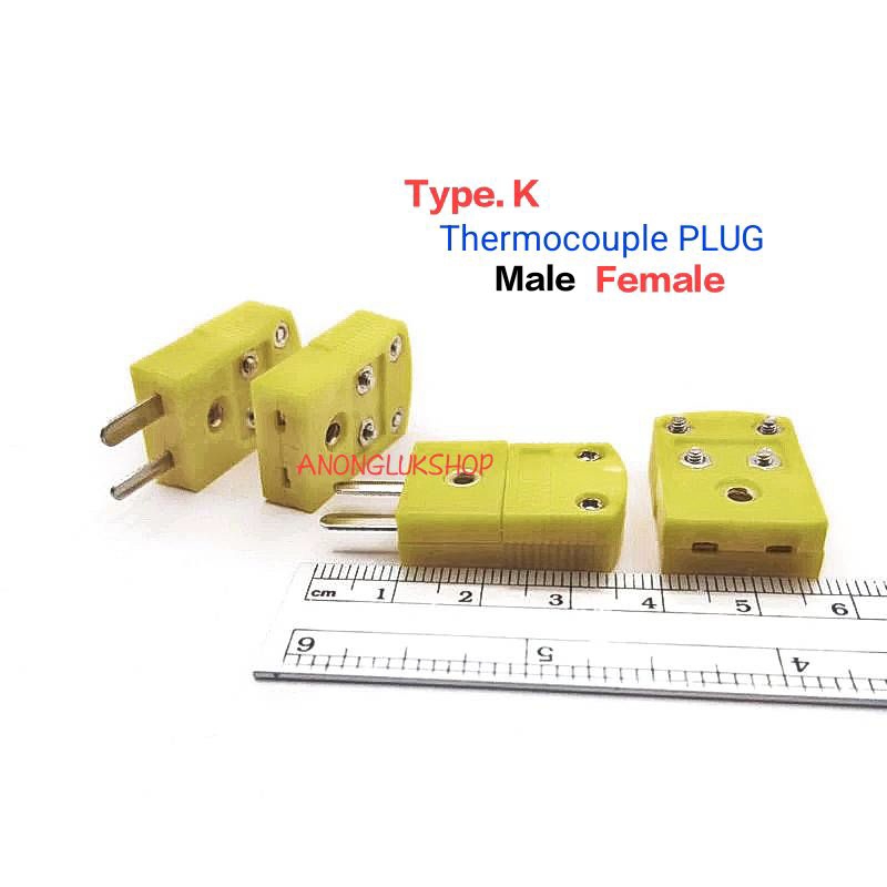 ราคาต่อ 1ตัว ถูกสุด Type.K PLUG Male Female ปลั้ก ขั้วต่อปลั้ก ปลั้กต่อสายเทอร์โมคัปเปิ้ล ปลั้กต่อสายวัดอุณหภูมิ