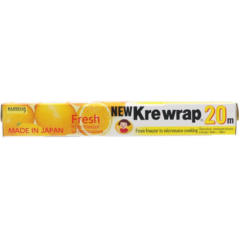 🇯🇵 นำเข้าจากญี่ปุ่น Kre wrap 20m. 30cm.x20m. แผ่นฟิล์มห่ออาหารแบบใส fl