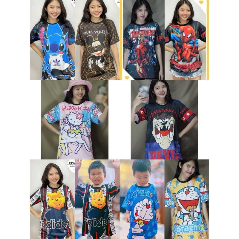 ซื้อครบ240บาท ฟรีถุงเท้า1คู่‼ เสื้อยืดผู้ใหญ่&เด็ก