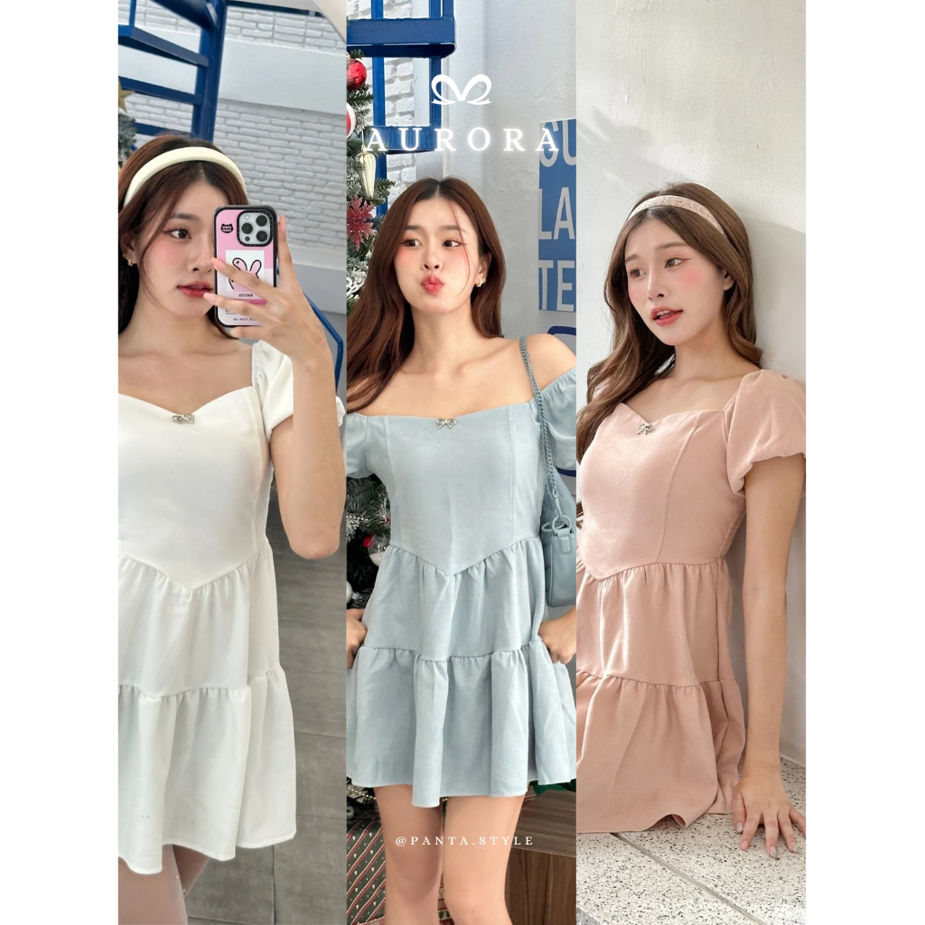 PANTA Aurora Mini Dress มินิเดรสแขนตุ๊กตา