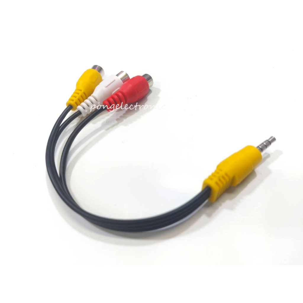 สาย1ออก3สายAVสายสัญญาณภาพและเสียง Stereo Cable 3.5mm.to av Female