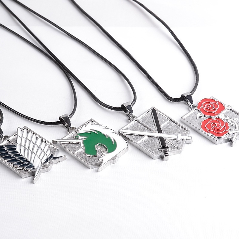 AOT SNK Attack on Titan ผ่าพิภพไททัน Survey Corps Training Corps Garrison Military Police - Necklace
