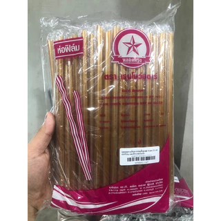 หลอดตรง ปลายแหลม 8 มิล 100 เส้น #ตรง8มิล