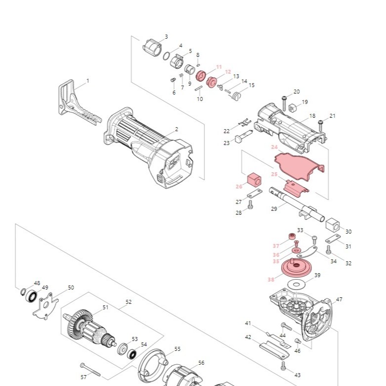 MAKITA อะไหล่ เครื่องเลื่อยอเนกประสงค์ M4501B