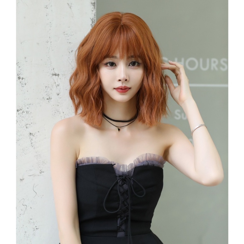 วิกผมบ๊อบสั้นลอนมาม่า เน็ตแถมเก็บผม ทนความร้อนได้สูงถึง 200 องศา - รูปที่ 2