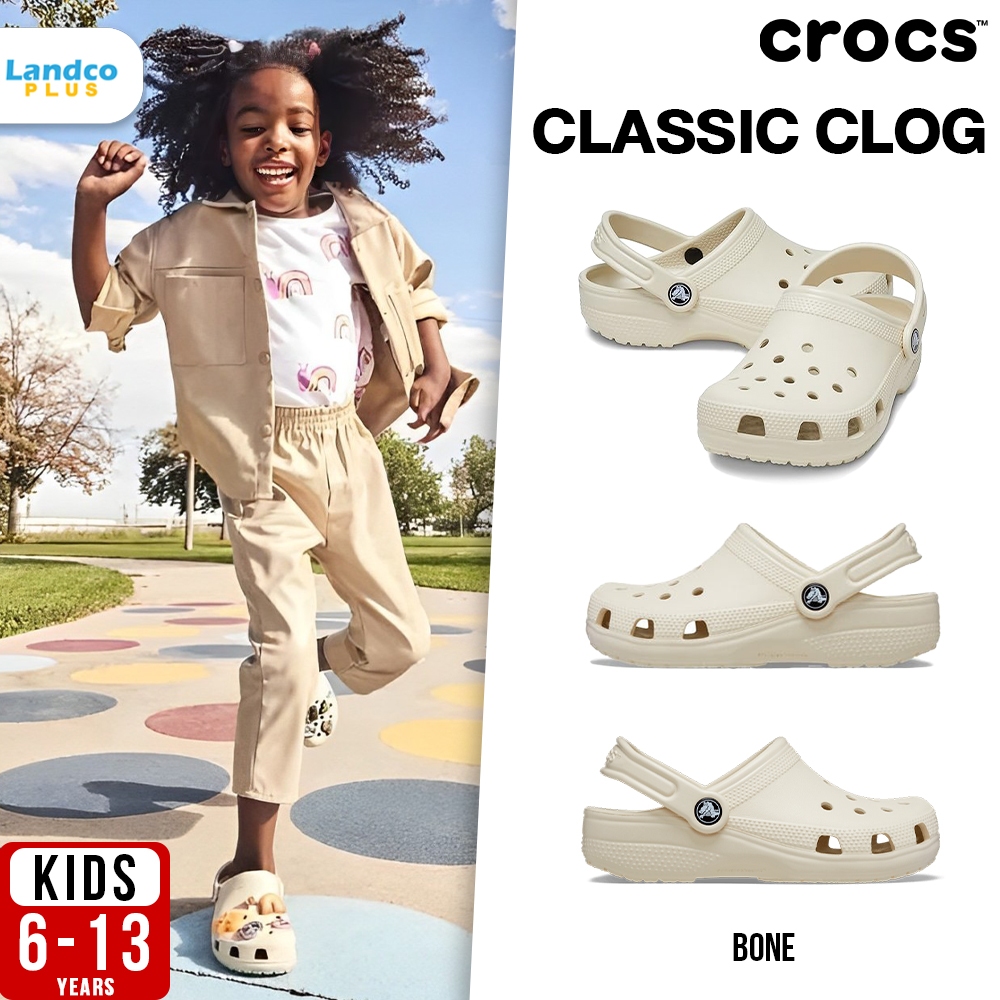 Crocs รองเท้าแตะ รองเท้ารัดส้น แบบสวม สำหรับเด็ก KD CS Clog 206991-2Y2 (1390)