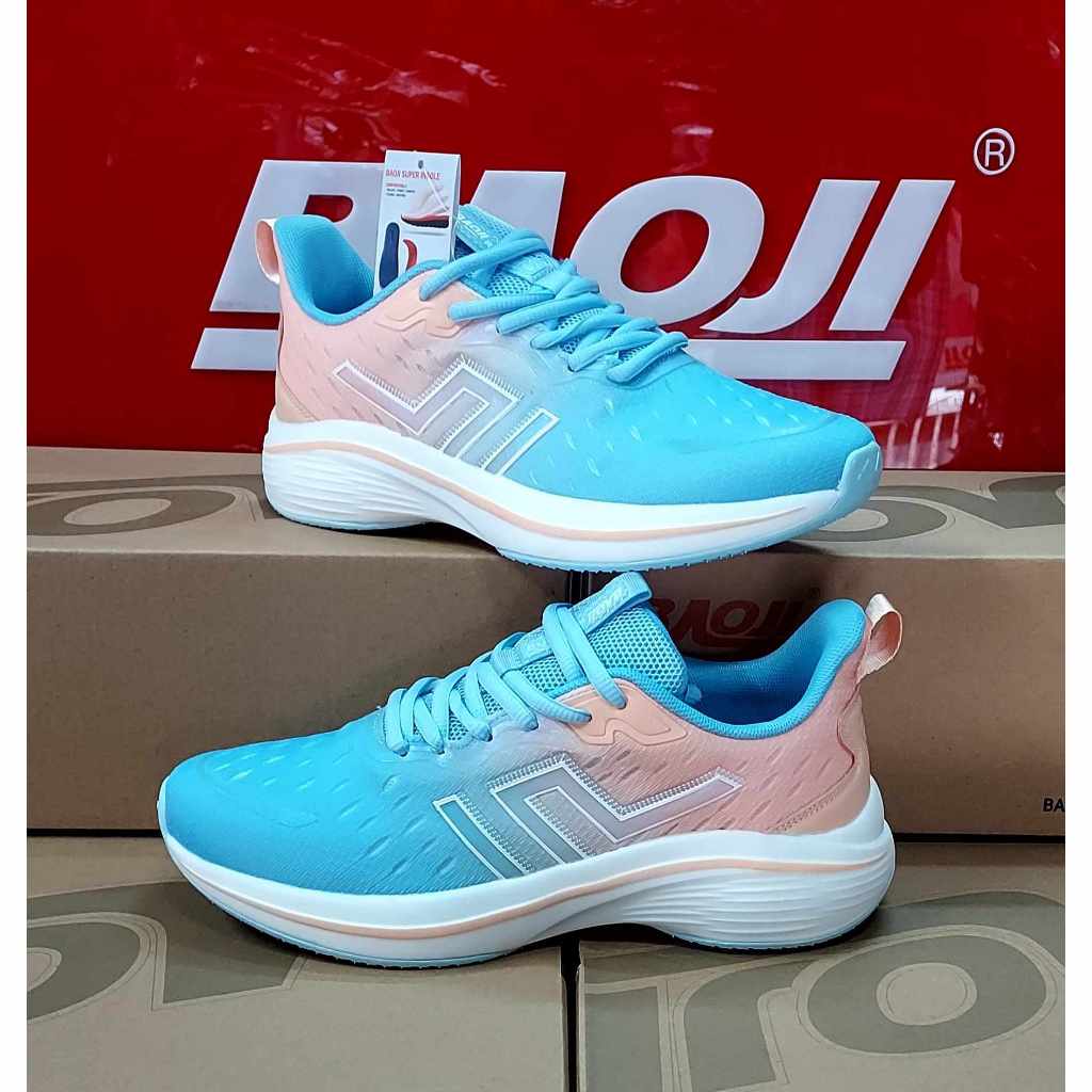 รองเท้า Baoji BJW 1007  สีฟ้า/ชมพู งานดีมาก โคตรสวยมาใหม่ ของแท้ 100% ใส่นุ่ม เบา สบายเท้า