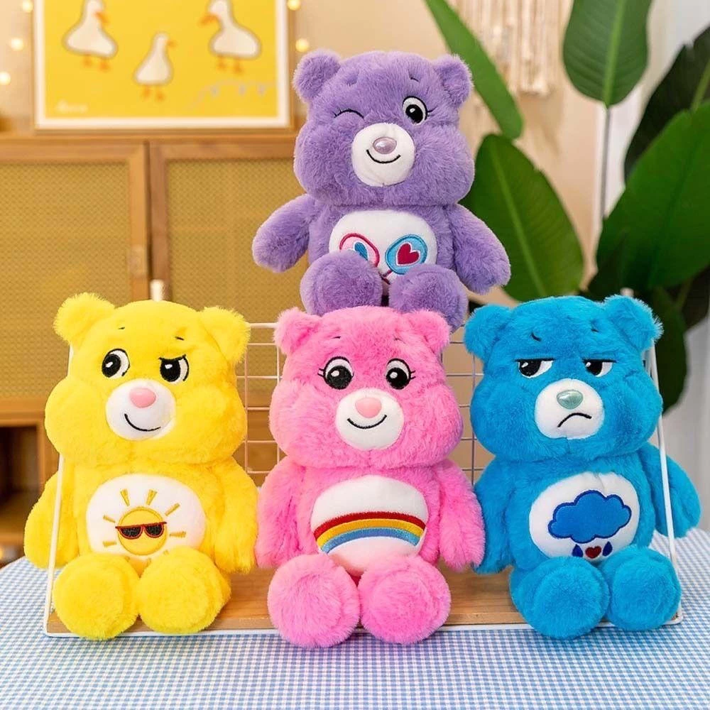 (พร้อมส่ง)Su202-COD -28 ซม.น้ำแข็งตุ๊กตาหมีสายรุ้งของเล่นน่ารักการ์ตูนตกแต่งบ้านสภาพอากาศหมีของเล่นผ่อนคลายเบาะโซฟาอารมณ