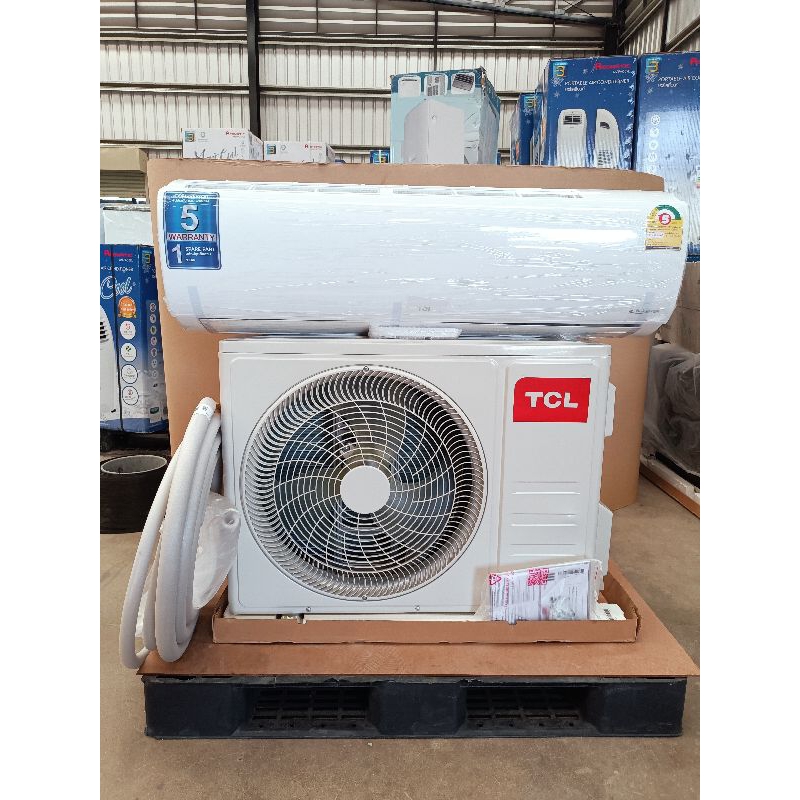 แอร์ใหม่มือ1 ยี่ห้อ TCL ขนาด 24000 btu น้ำยา R32 ระบบอินเวอร์เตอร์