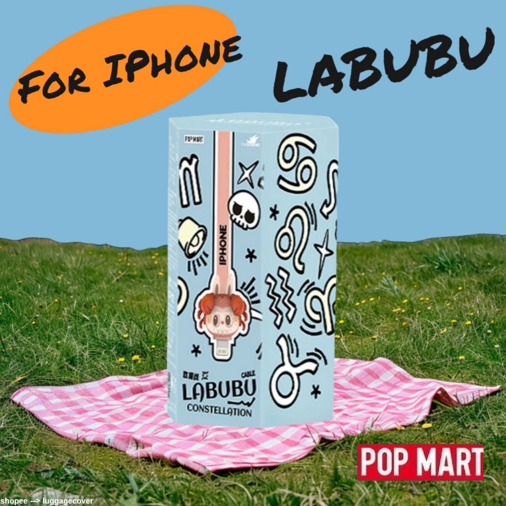 สุ่ม/พร้อมส่ง POP MART สายชาร์จ IPhone : LABUBU Constellation Series