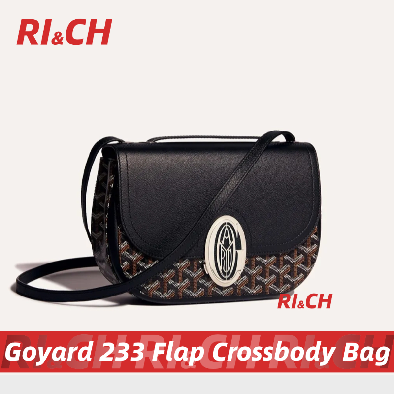 Goyard 233 Flap Crossbody Bag กระเป๋าสะพายข้าง #Rich ราคาถูกที่สุดใน Shopee แท้💯