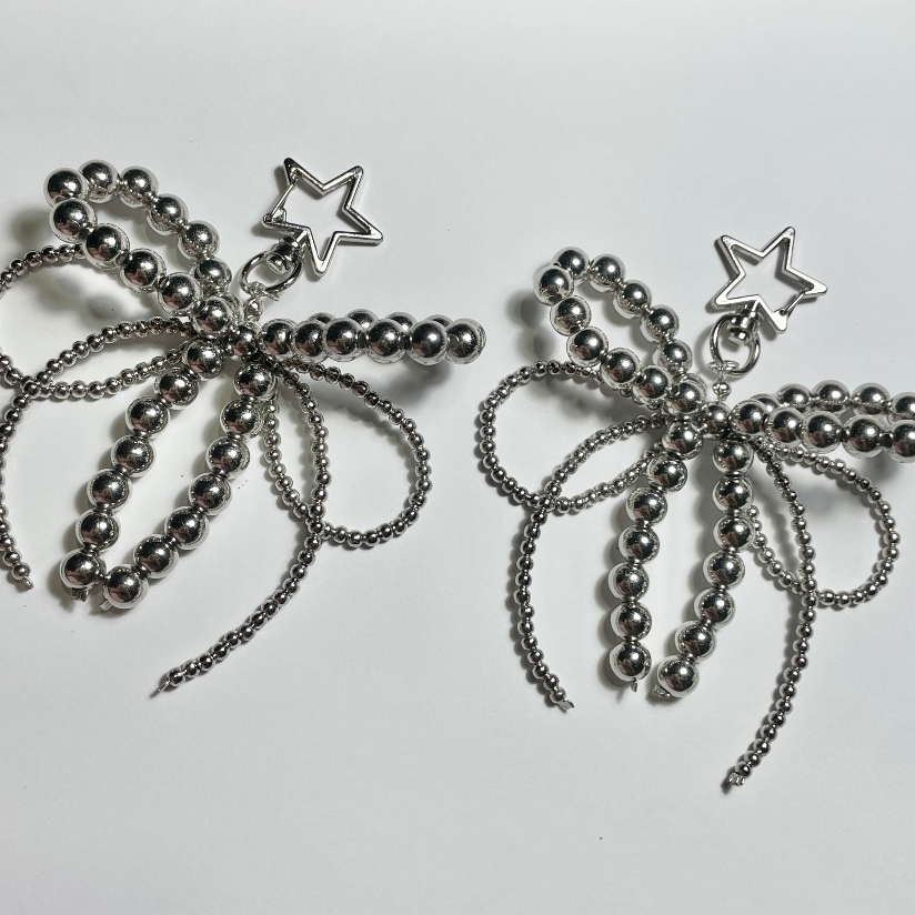 Ribbon keychain (พวงกุญแจ/ห้อยเชือกรองเท้ารองเท้า) ♡₊⁺