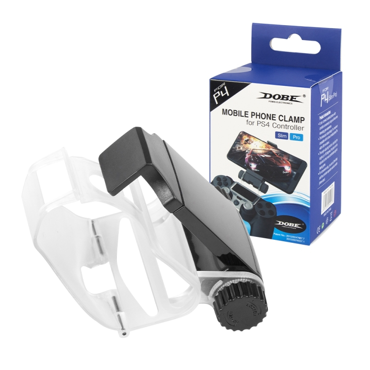 มาใหม่! ส่งฟรี! ที่จับมือถือสำหรับจอย PS4 Dobe Mobile Phone Clamp for PS4 Controller ที่จับมือถือสำหรับเล่นเกมส์ TP4-016