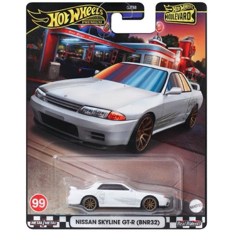 Hot Wheels Blue Bird Nissan Skyline GT-R (BNR32) (HRT74-9866) รถเหล็ก รถขแงเล่น