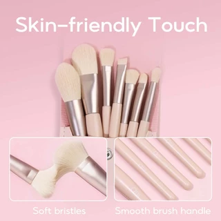 Oni Portable Makeup Brush Set เซตแปรงแต่งหน้า 7 ชิ้น พร้อมถุง แปรงแต่งหน้าขนนุ่ม แปรงแต่ง