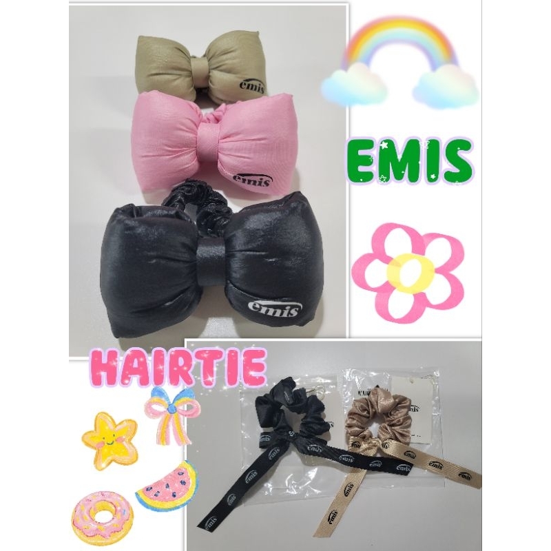 สินค้าพร้อมส่ง/ของแท้ 100% ยางรัดผมโบว์นวม & ยางรัดผมผ้าซาติน