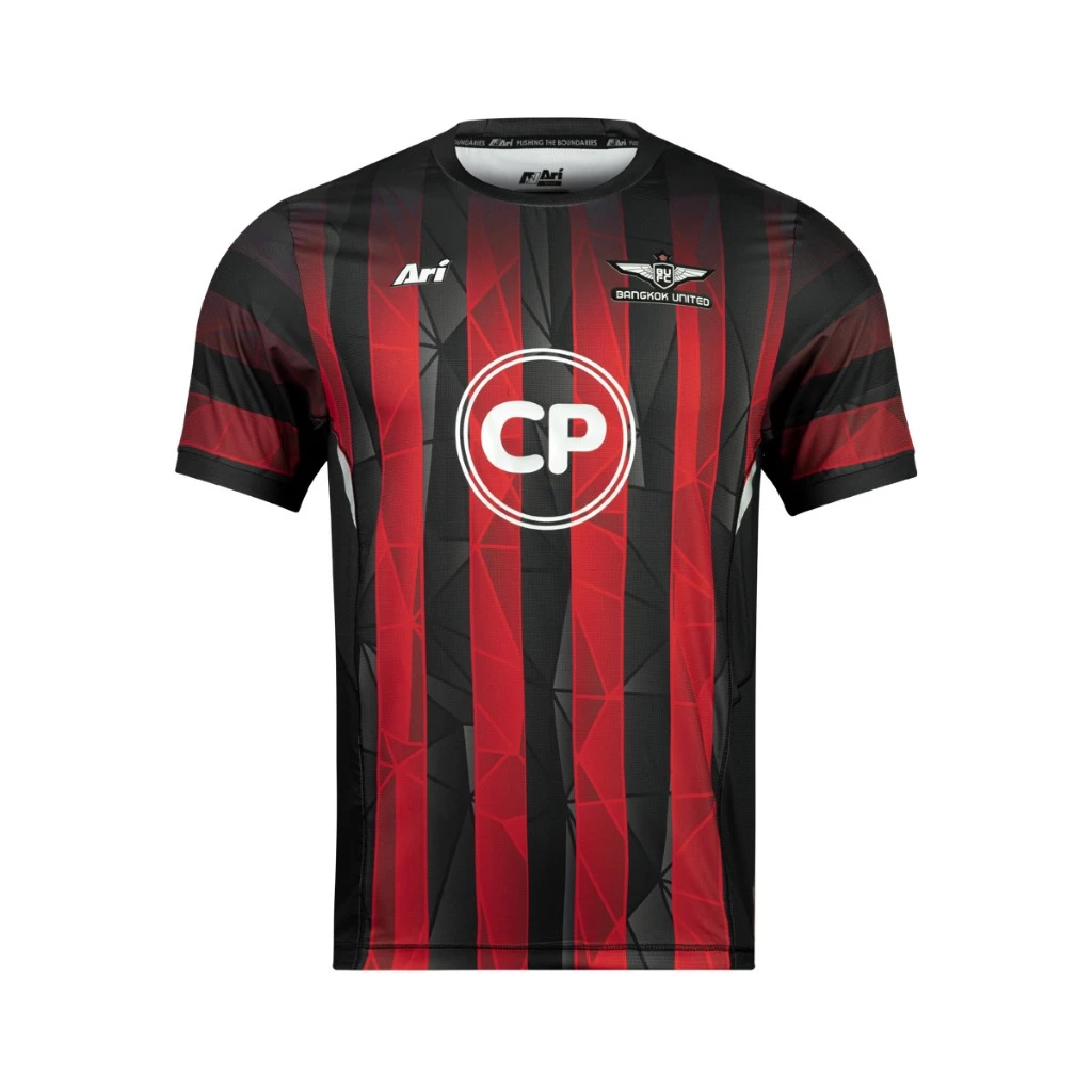 เสื้อแข่ง ACL เกรดนักเตะ สีแดงดำ ACL HOME JERSY TRUE BANGKOK UNITED 2024/25