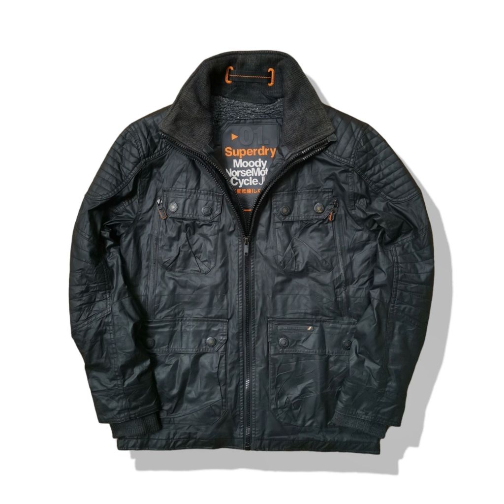 Superdry Moody Norse Motorcycle Jacket รอบอก 43”