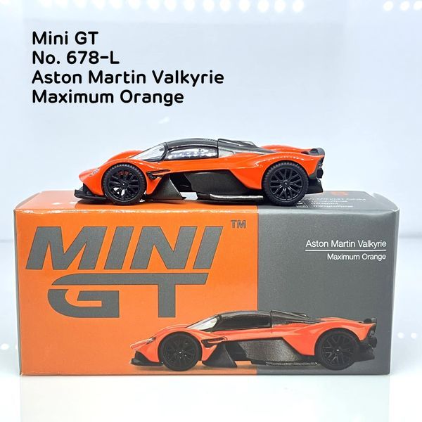 Mini GT No.678-L Aston Martin Valkyrie - Maximum Orange