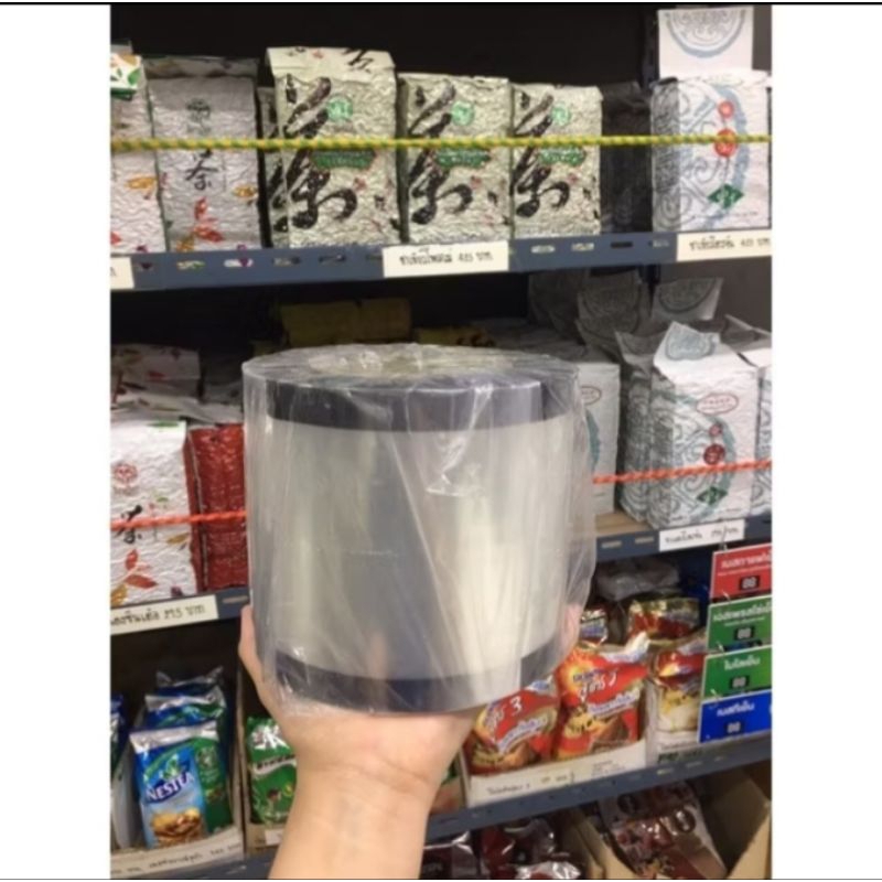ม้วนซีน ฟิล์มปิดฝาแก้ว 250 เมตร สีใส