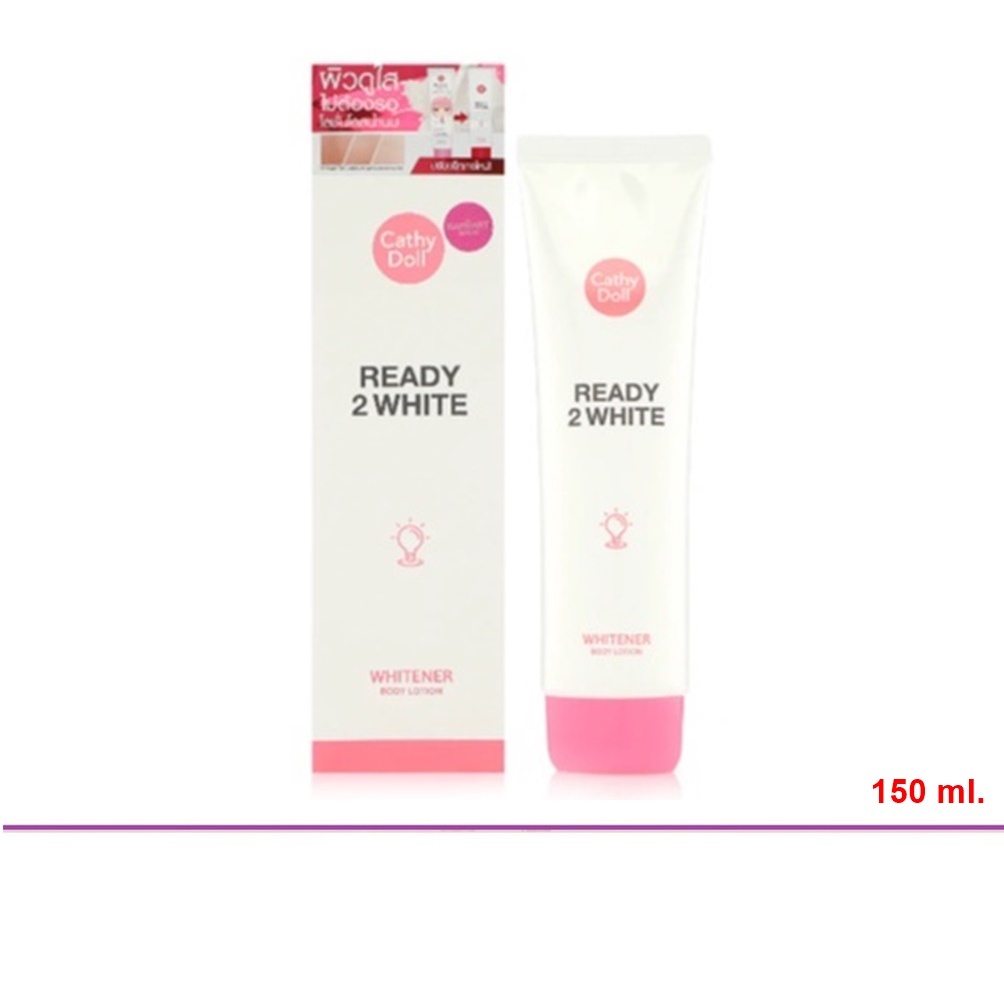 (แท้) Cathy Doll Ready 2 White Whitener Body Lotion 150ml เคทีดอลล์ เรดี้ทูไวท์ ไวท์เทนเนอร์บอดี้โลชั่น