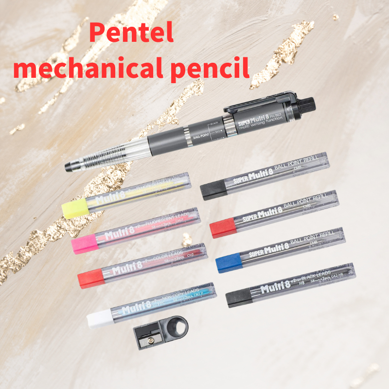 Pentel Sharp Pen mechanical pencil Super Multi 8 Set PH803ST