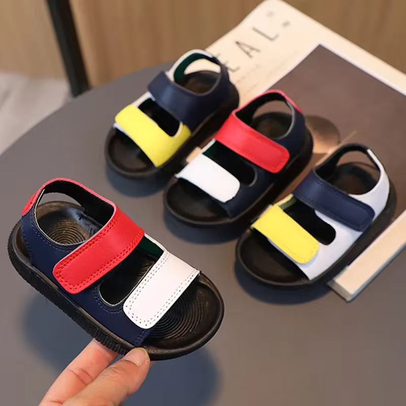 New Children's Sandals Soft Sole Comfort Boy Shoes Kids Open Toe Casual Beach Shoes Lightweight Non-