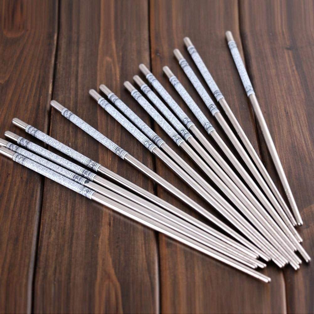 ตะเกียบสแตนเลส ตะเกียบ ตะเกียบจีน แพ็คแยกคู่ คุณภาพดีมีป 1 คู่ Chopsticks [ผู้ขายชาวไทย พร้อมสต็อก]