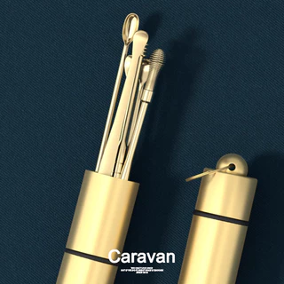 Caravan crew Ear pick set 6-piece set ชุดอุปกรณ์แคะหู เก็บง่าย พกพาสะดวก