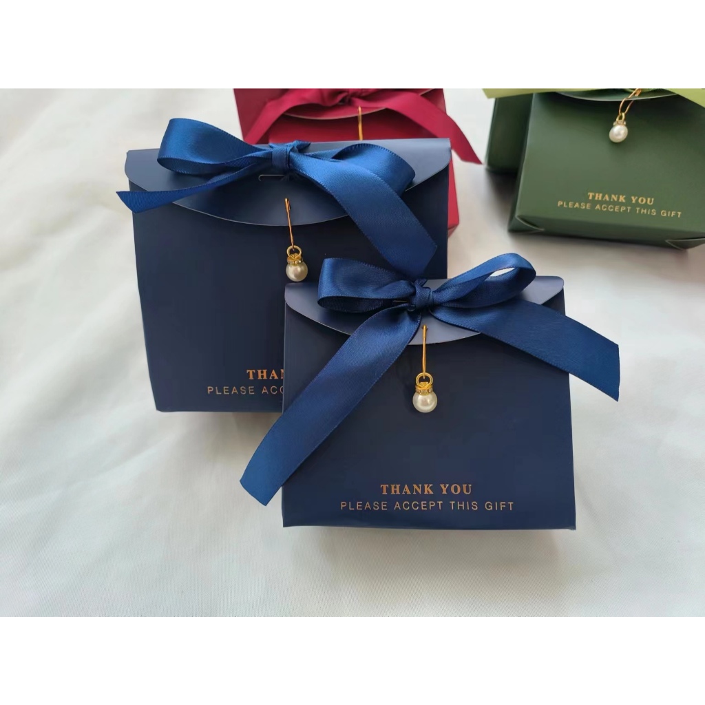 IL กล่องของขวัญ กล่องใส่ของชำร่วย  กล่องกระดาษทรงกระเป๋าฝาปิด พร้อมส่ง ราคา ถูกที่สุด ดีลบีเคเค แกลเลอรีภาพที่ 4
