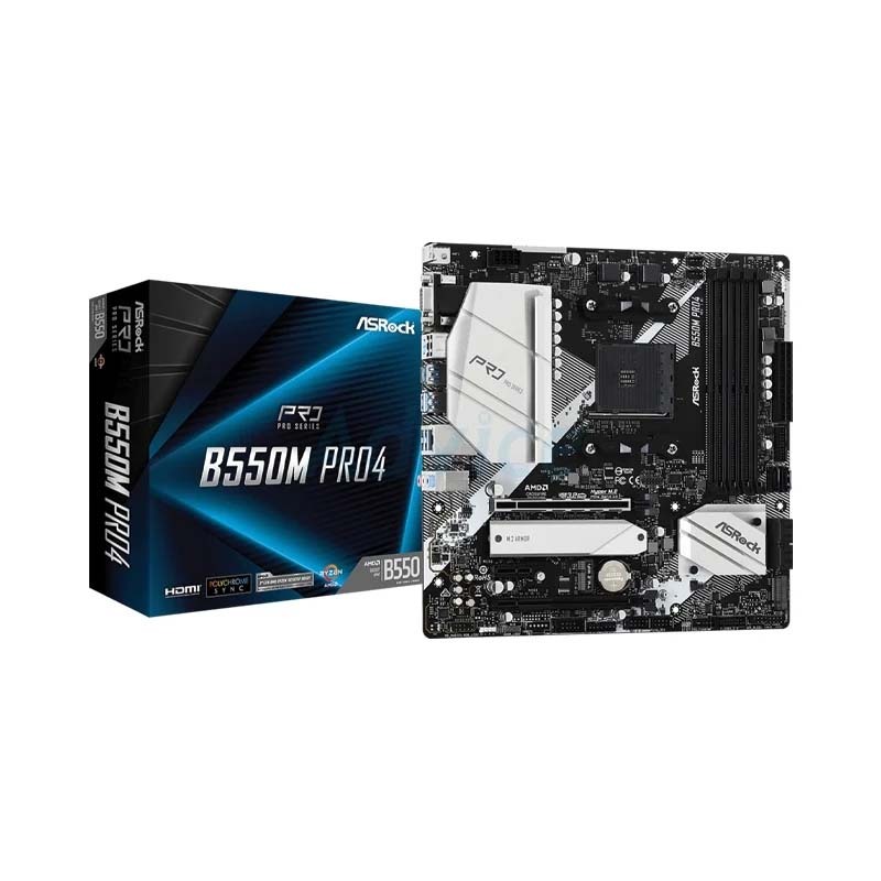 MAINBOARD (AM4) ASROCK B550M PRO4 DDR4(By Shopee  SuperTphone1234)