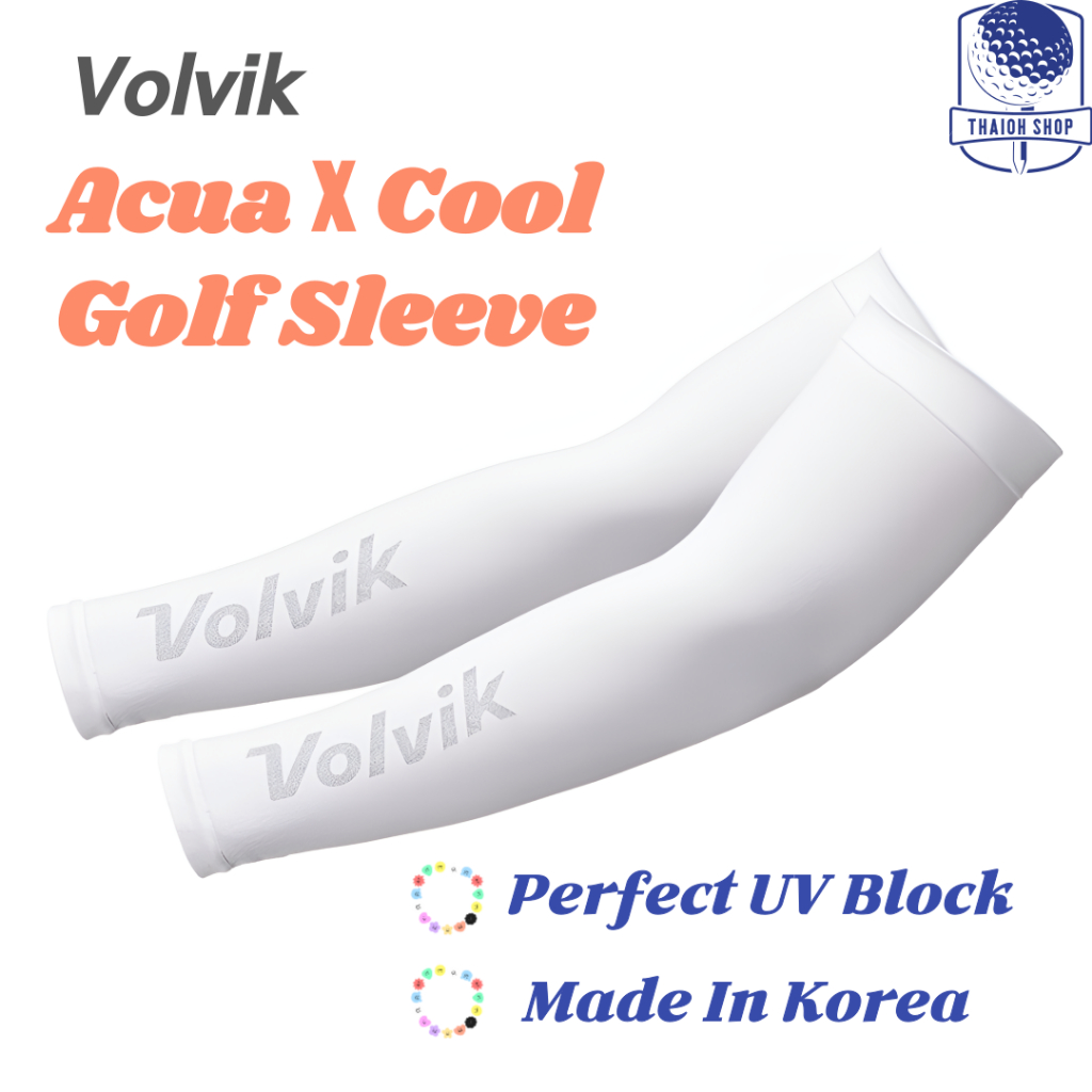 [ จัดส่งไว] แขนกอล์ฟ Volvik Aqua X-Cool 1pack 2pcs (Volvik Acua X Cool Golf Sleeve)