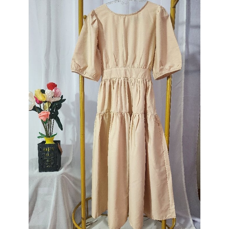 พร้อมจัดส่ง ชุดdress ผูกเอว  ป้าย seoulstore