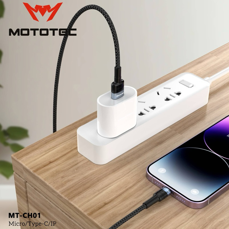 MOTOTEC MT-CH01  Fast Charging Data Cable 3A สายชาร์จคุณภาพสูง รองรับกระเเสไฟ 3A ชาร์จเร็วโอนถ่ายข้อมูลได้ ราคา ถูกที่สุด ดีลบีเคเค แกลเลอรีภาพที่ 9