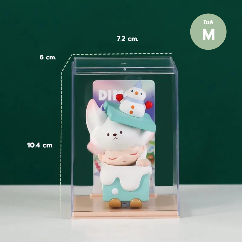 กล่องอะคริลิคใสใส่โมเดลและตุ๊กตา มีช่องเสียบการ์ด thumbnail 10
