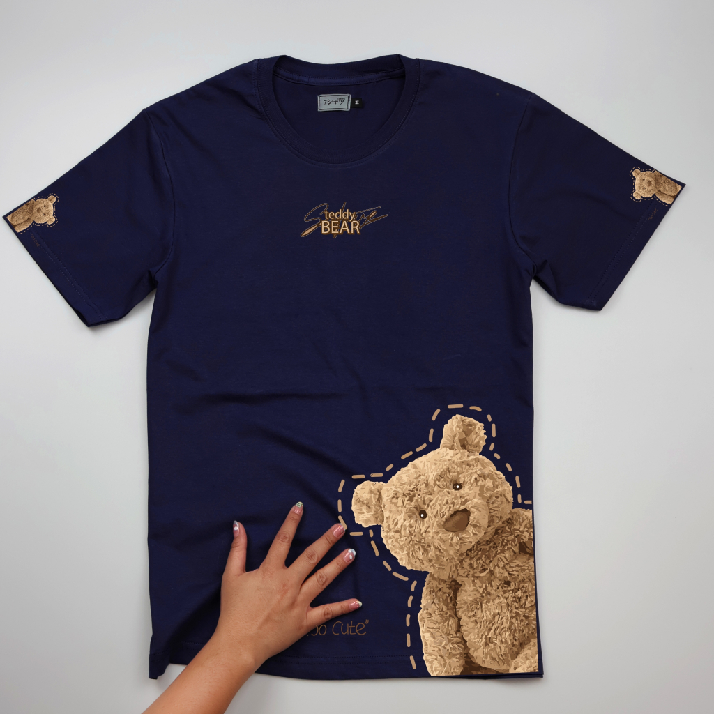 ใหม่ล่าสุด! เสื้อยืดคอกลม หมีชายเสื้อ S-6XL #เสื้อยืดหมี #เสื้อยืดไซส์ใหญ่ #LICKPUK #ขายส่งเสื้อยืด