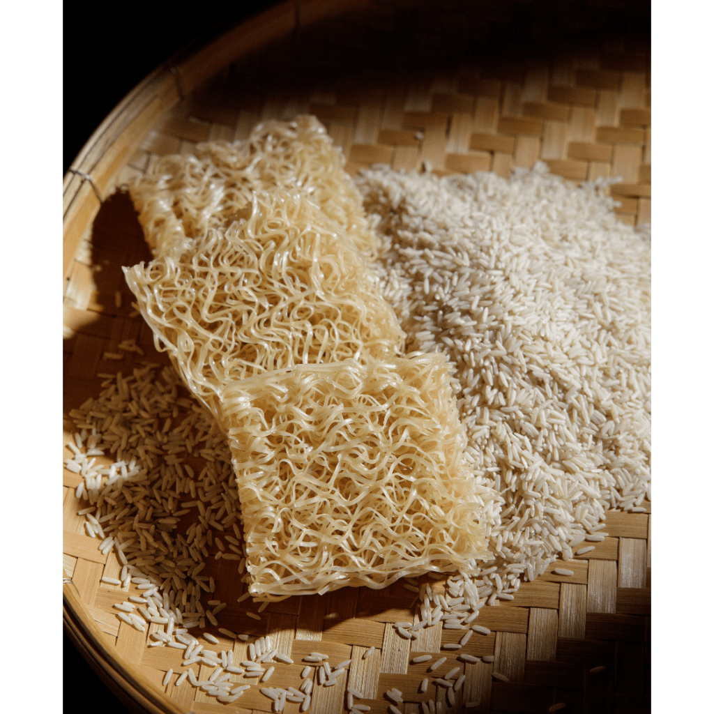 เส้นราเมนข้าวกล้องออร์แกนิคอบแห้ง100% 200 กรัม (Organic Brown rice ramen) กลูเตนฟรี ไม่ผ่านการทอด - รูปที่ 2